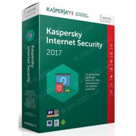 Kaspersky Internet Security 2017 - 1 an / 3 Pcs